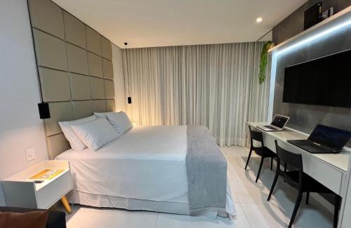 Armacao Apartment | Studio 304 Salvador, Fantástico, com Vista Mar, no Bairro de Jardim Armação, a 300m do Novo Centro de Convenções de Salvador - CCS e do Parque dos Ventos