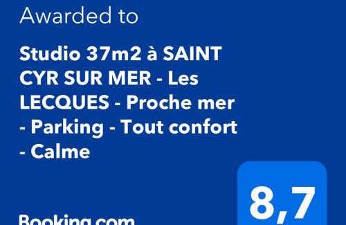Les Lecques Apartment | Studio 37m2 à SAINT CYR SUR MER - Les LECQUES - Proche mer - Parking - Tout confort - Calme