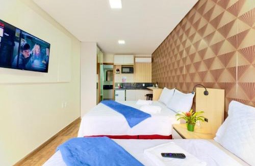 Picarras Hotel | Studio aconchegante com piscina a 350m da praia