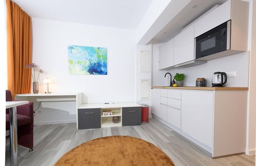 Furstenfeldbruck District Apartment | Studio Apartment 'Huber Living Single 301' with Balcony and Wi-Fi