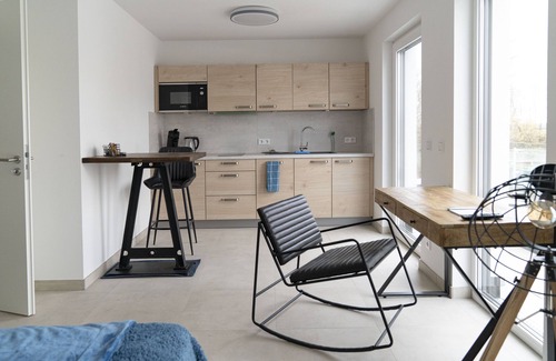 Dormagen Apartment | Studio apartment no. 12 on the 2nd floor left (street side, roof terrace)
