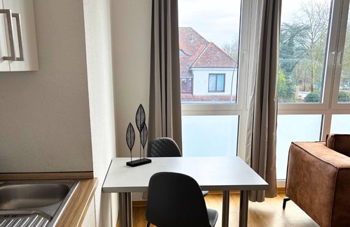 Lingen Apartment | Studio Apartment 'Panorama' with Wi-Fi