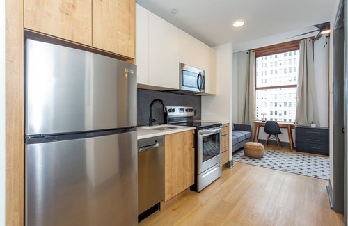 Central City Apartment | Studio at the Frank in the heart of Downtown.