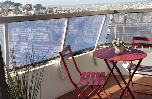 Chanot - Stade Velodrome Apartment | Studio Avec Piscine sur Toit Terrasse
