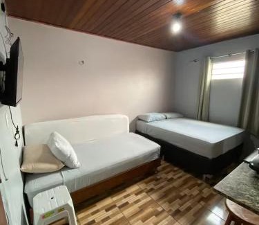Campina Apartment | Studio Belém Quarto Cozinha Banheiro
