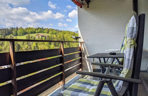 Mitterbach Apartment | Studio Bergliebe for 2 with south-facing balcony and great mountain views