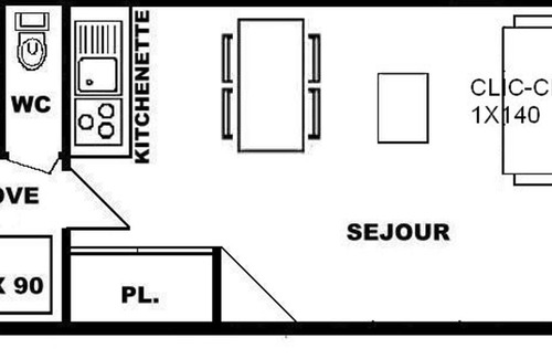 Les Saisies Apartment | Studio cosy avec alcôve, proche centre des Saisies, balcon sud, 4 pers., classé 2*. - FR-1-594-147