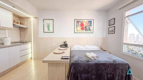 Marista Apartment | Studio Decorado no Setor Marista, Blend SmartStyle
