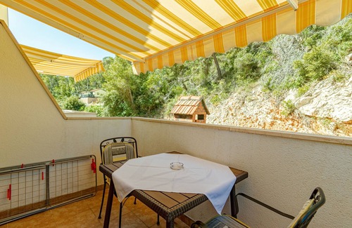 Zastrazisce Apartment | Studio flat with balcony Cove Vela Stiniva, Hvar (AS-14511-c)