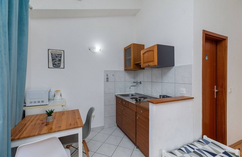 Brela Apartment | Studio flat with balcony and sea view Brela, Makarska (AS-2713-b)