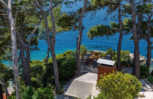 Brela Apartment | Studio flat with balcony and sea view Brela, Makarska (AS-2713-c)