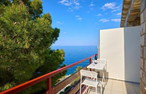 Mljet Apartment | Studio flat with balcony and sea view Cove Sutmiholjska, Mljet (AS-22318-a)
