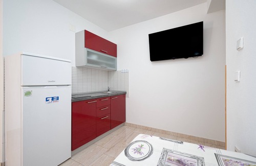 Kustici Apartment | Studio flat with terrace and sea view Zubovići, Pag (AS-4141-a)