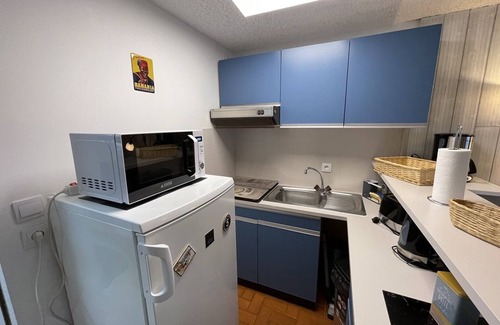 Saint-Jacques-des-Blats Apartment | Studio in resort, at the foot of slopes, Southeast balcony