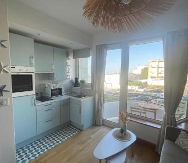 Malo-les-Bains Apartment | Studio L'îlot bleu Vue mer