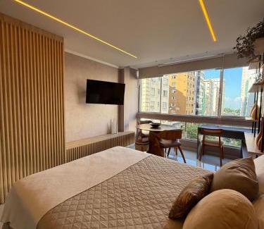 Boqueirao Apartment | Studio luxo em Santos vista ao mar
