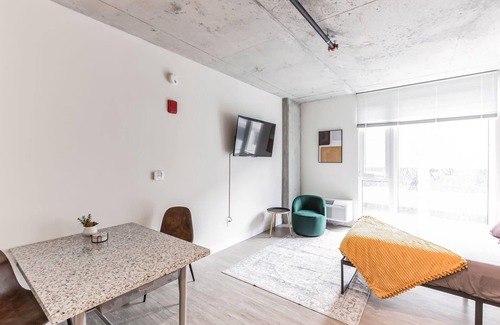 Gateway District Apartment | Studio Near the Great Lakes Science Center