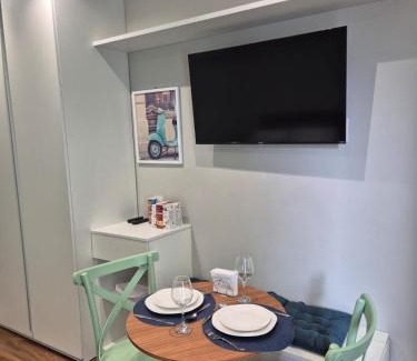 Boqueirao Apartment | Studio on the best beach in Santos with parking included