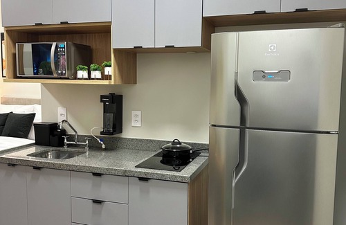 Brooklin Novo Apartment | Studio Premium com Piscina a 1 Minuto a pé do Metrô Brooklin
