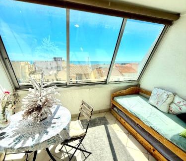 Carnon-Plage Apartment | Studio vu mer 70 m de plage