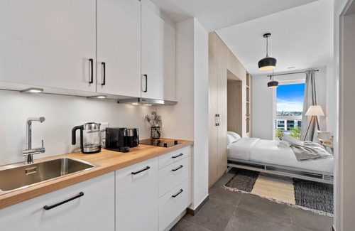 Cessange Apartment | Studio w/Balcony, Fast WiFi & Underground Parking