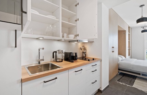 Cessange Apartment | Studio w/Balcony, Fast WiFi & Underground Parking