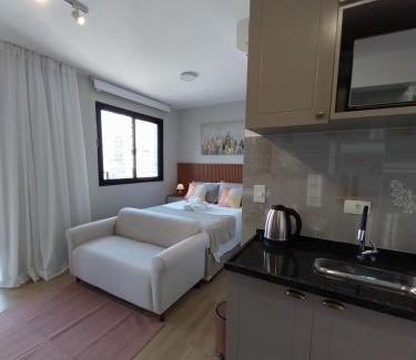 Campo Belo Apartment | Studio with a wonderful view!