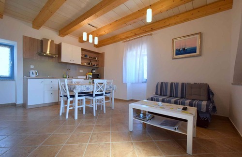 Skrbcici Apartment | Studio with air conditioning in a stone house