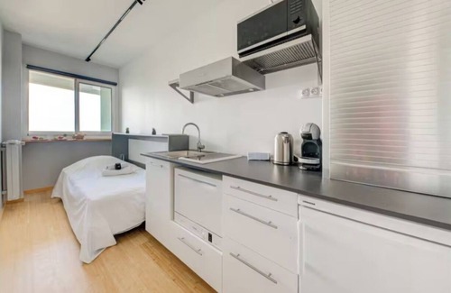 Necker Apartment | Studio with balcony and stunning views of the Eiffel Tower