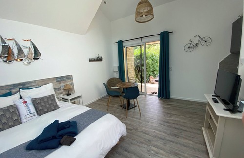 Clohars-Fouesnant Apartment | Studio with private SPA 3 minutes from the ocean!