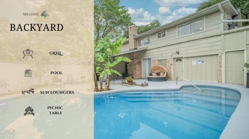 Dallas House | Stunning 5BR 2BA Holiday Home with Private Pool and Cinema