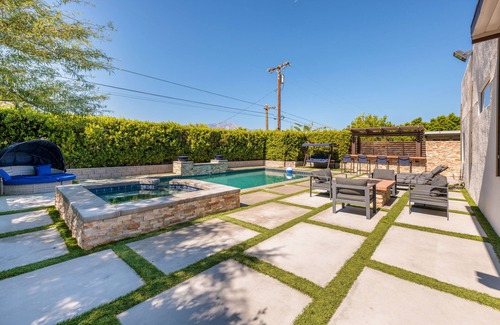 Desert Hot Springs House | Stunning Backyard, Pool & HotTub, Gameroom, BBQ