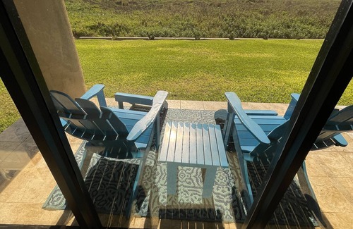 South Padre Island Condo | Stunning Beach Front Ground Floor 3/2 Condo. A Few Steps To The Beach!