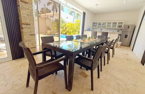 Cabarete Villa | Stunning Beachside Villa with 6 BR & Pool. Perfect for groups. Just enjoy it!