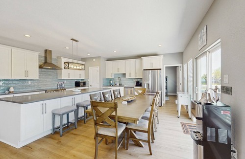 Dickinson House | Stunning canal front, dog friendly home with private deck and gas grill