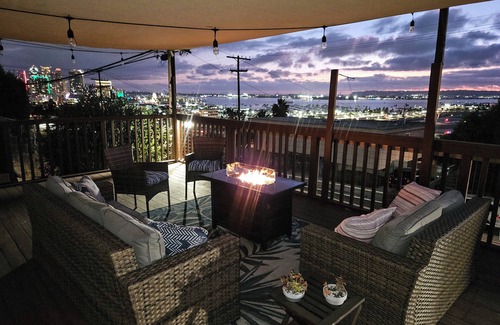 Middletown House | Stunning city and bay views w/hot tub & fire pit