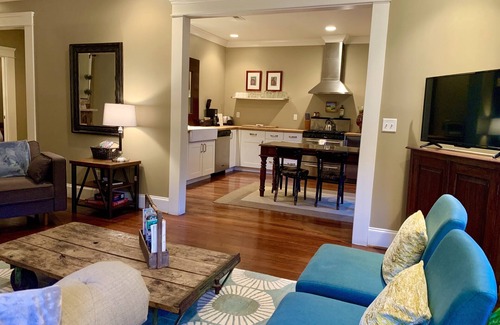 North Chattanooga House | Stunning contemporary North Shore Bungalow with hot tub. Steps to everything.