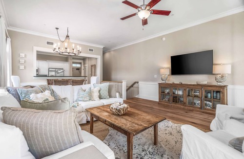 Beach District Condo | Stunning Designer Townhome Next to Beach Club. Easy Walk to Shopping and Dining
