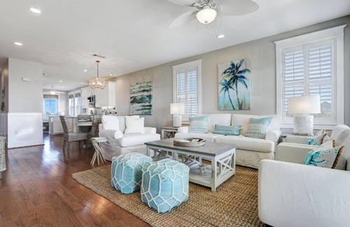 Red Fish Cove Villa | STUNNING Designer BEACHFRONT With TRIPLE WATER VIEWS OF OCEAN, LAKE, BAY!