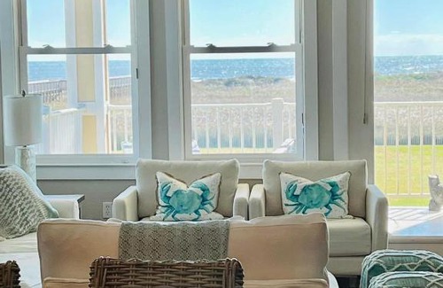 Red Fish Cove Villa | STUNNING Designer BEACHFRONT With TRIPLE WATER VIEWS OF OCEAN, LAKE, BAY!