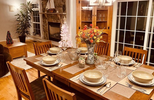 Cresco House | Stunning Home on14acres. Private Lake&beach, 4BR(private baths). Near Mt Pocono