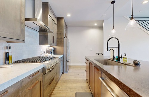 Hideout House | Stunning house w/ski & lake views, private hot tub, private W/D