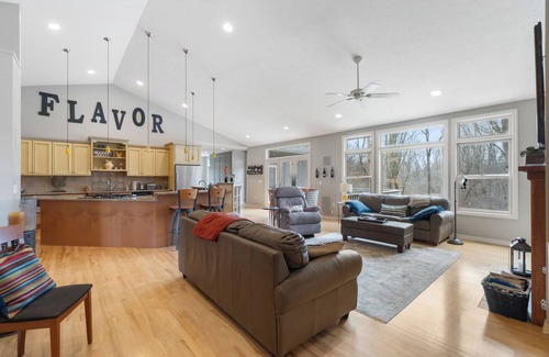 Brooklyn House | Stunning lake access home just steps from renowned Clarklake with two dock slips