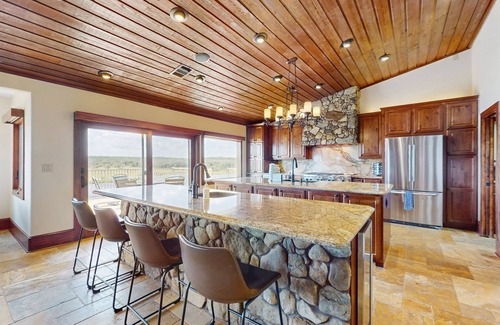 Spicewood House | Stunning lakefront home with balcony, AC, W/D, & incredible views