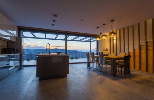 Kozana Villa | Stunning Modern Villa Eva: Panoramic Views, Private Pool, and Tranquil Gardens