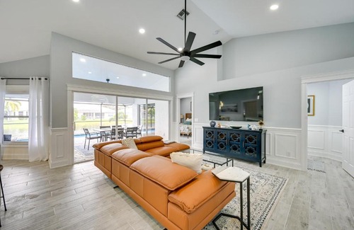 Crown Pointe House | Stunning Naples Home with Pool, Patio, Water Views