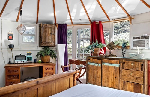 Leona Valley Cabin | Stunning, Pet-Friendly Yurt Rental on a 12-Acre Ranch in Palmdale, California