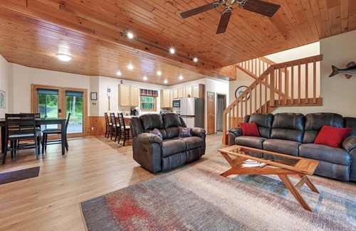 Presque Isle House | Stunning Presque Isle Home - Kayak I Fire Pit I Pontoon Rental