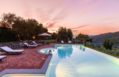 Monsummano Terme Villa | Stunning private villa with WIFI, private pool, hot tub, A/C, TV, patio and panoramic view
