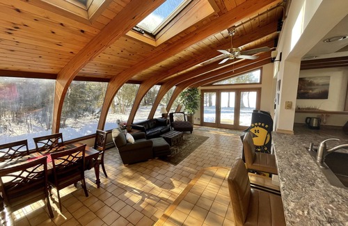 Manchester House | Stunning private Maine lakefront home with hot tub.